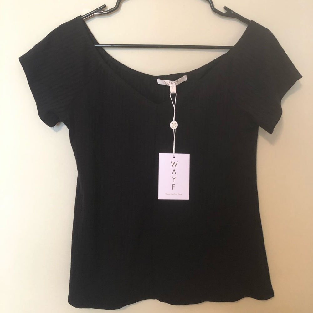 Wayf black top NWT women’s large